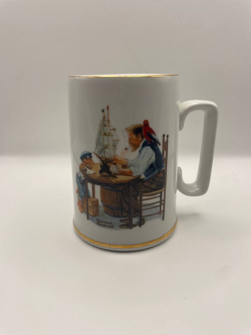 Norman Rockwell "For A Good Boy" Collectible Mug | Vintage Americana Art